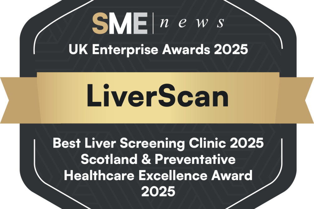 SME UK Enterprise Award logo for Best Liver Screening Clinic 2025