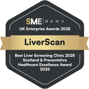 SME UK Enterprise Award logo for Best Liver Screening Clinic 2025