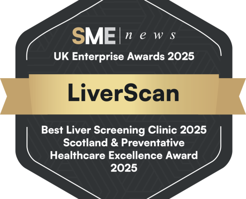 SME UK Enterprise Award logo for Best Liver Screening Clinic 2025