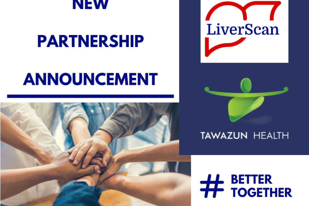 LiverScan and Tawazun logos to announce new liver health partnership