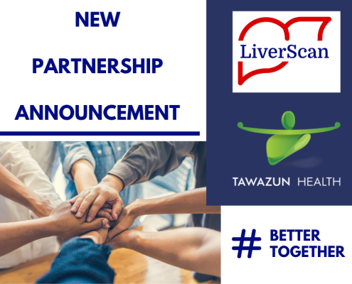 LiverScan and Tawazun logos to announce new liver health partnership